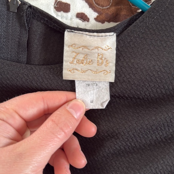 Black Peplum Top - Picture 3 of 4